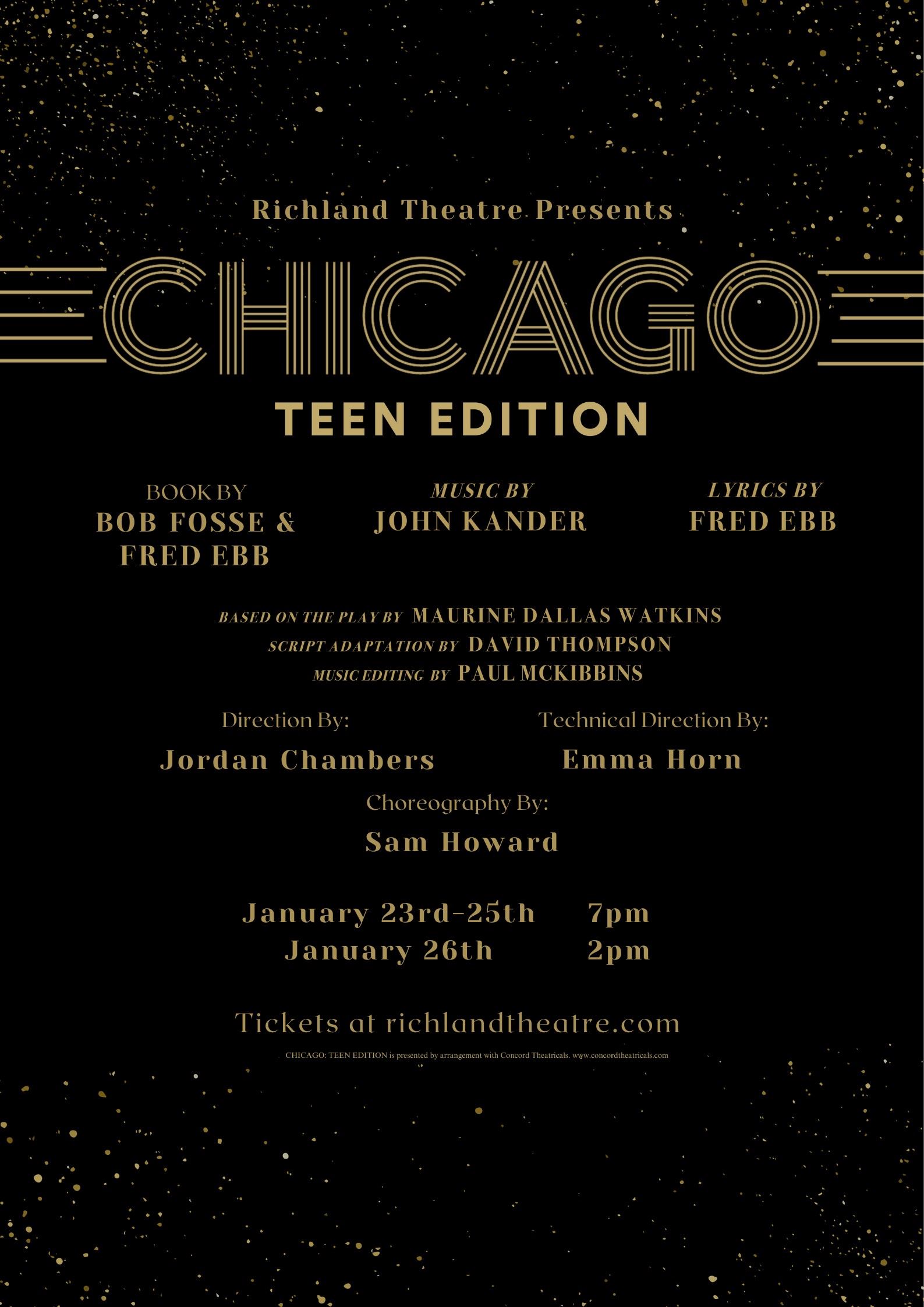 Richland HS Theater Arts Presents: Chicago - Teen Edition